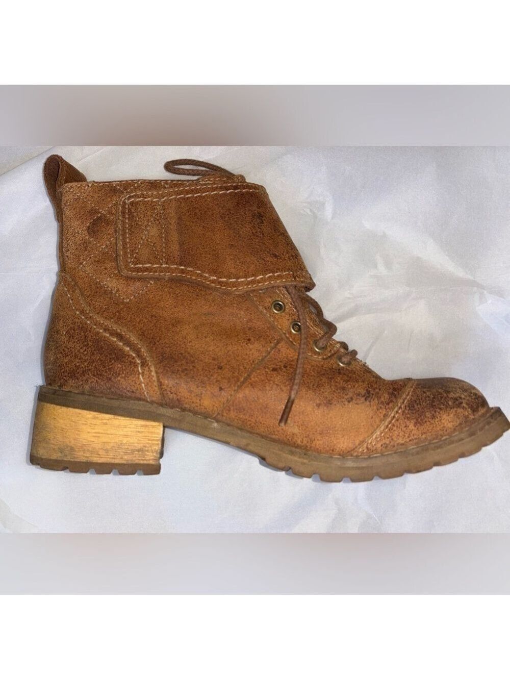 RARE Timberland Apley Waterproof Distressed Leather Wrap Chelsea Boots size 7